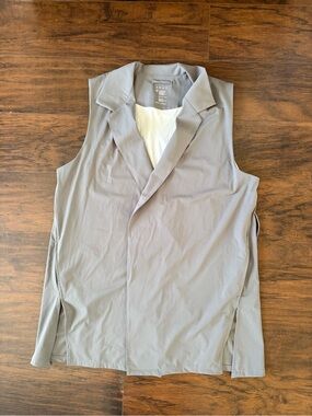 ADAY It’s a Wrap gray vest size M/L (Missing Belt)